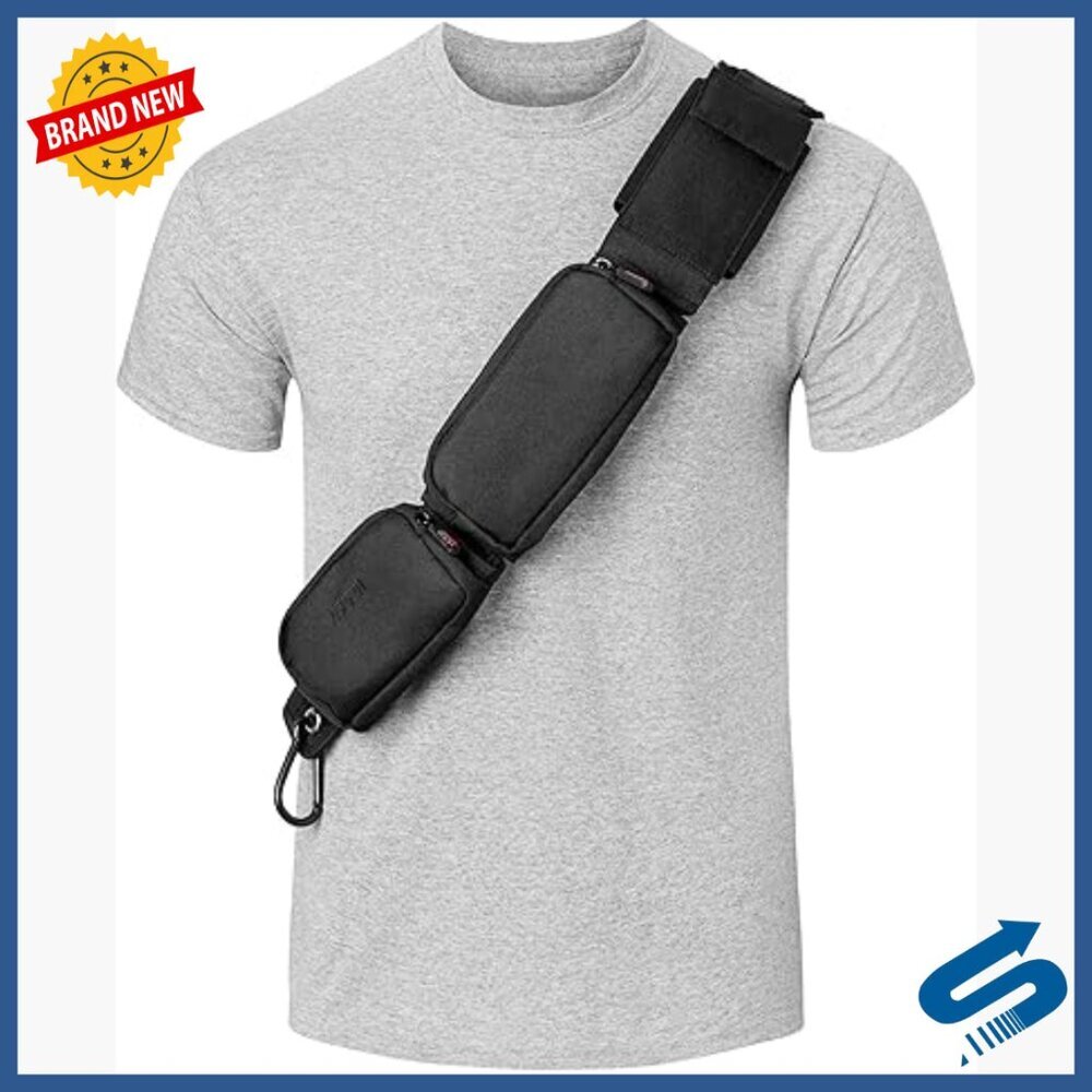 Tactical Travel Crossbody Bag with RFID Protection and 3 Pockets